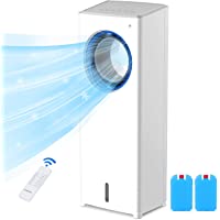 Enfriador de Aire 80W- Aire Acondicionado Móvil 4 en 1- Enfría- Ventilador-Humidificación y Purificación-Silencioso-con…